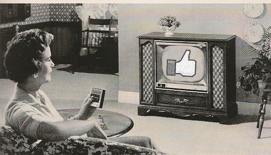 facebook a nova tv - imagem vintage